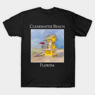 Lifeguard tower in Clearwater Beach Florida T-Shirt